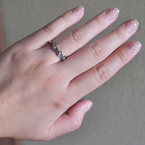 Sold Chrome Hearts Cross Tail Sterling Silver Ring - Picture 5 of 5